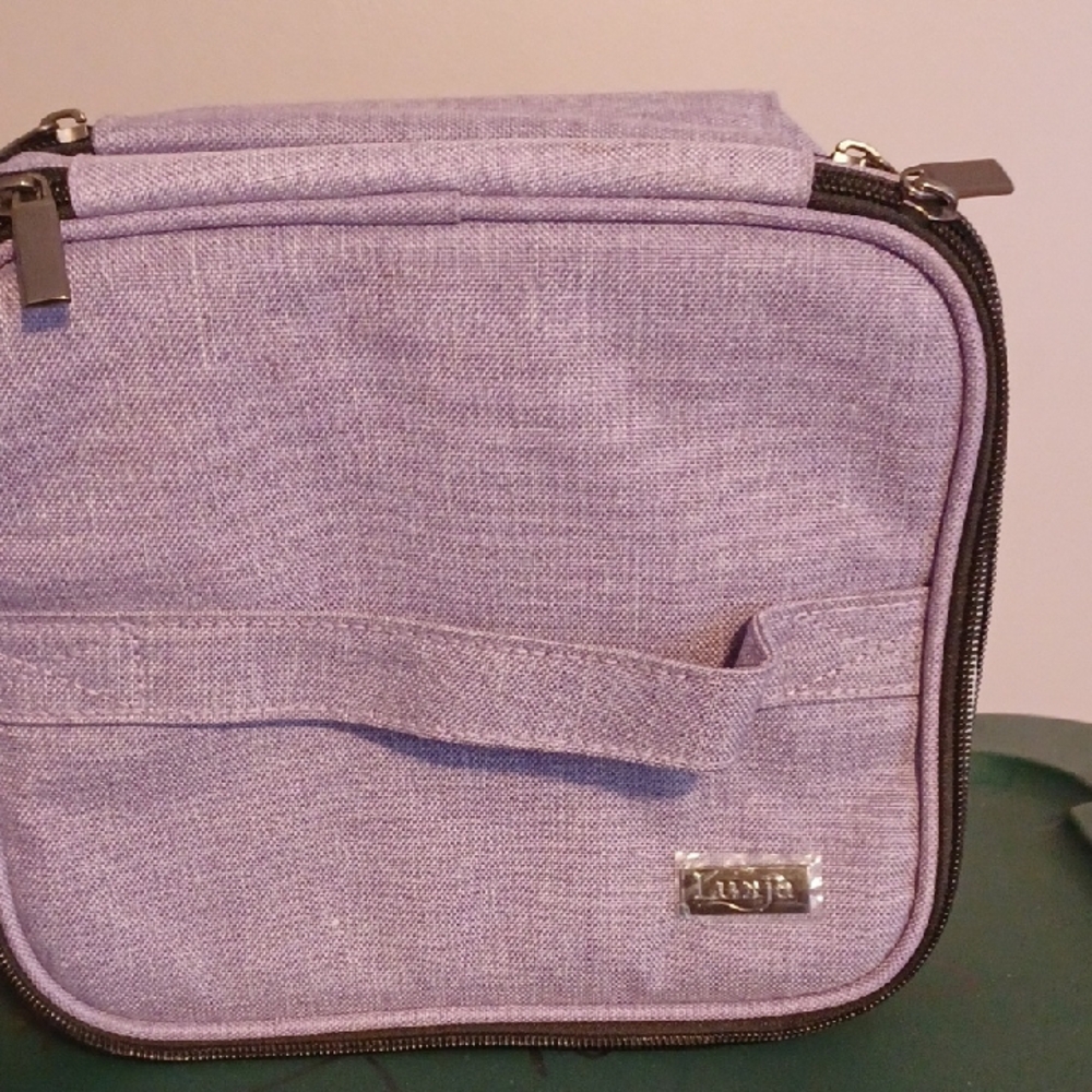 Lavender Crossbody Bag with Silver Details